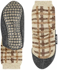 Falke Checked Cosyshoes Kids -Schuhgeschäft falke checked cosyshoes kids sand mel 4651 31 32 sand mel 4651 1